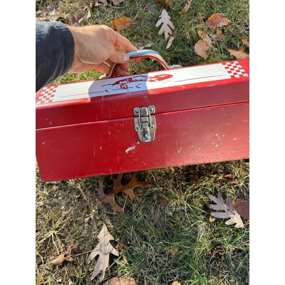 Vintage FORD GT Toolbox Red Tool Box